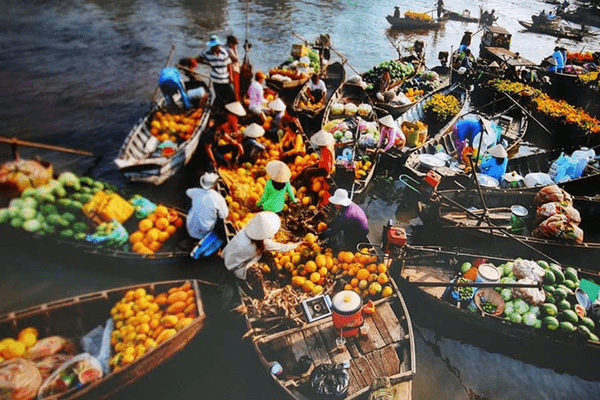 trái cây đặc sản tại chợ nổi Cái Răng